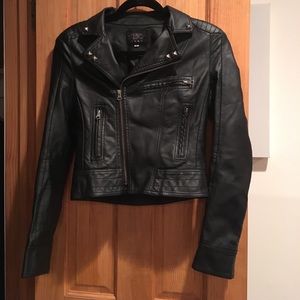 Studded Vegan Leather Jacket