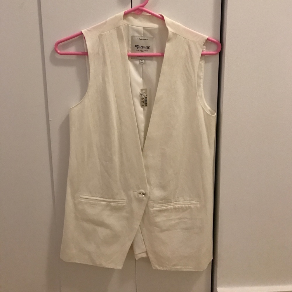 Madewell Crepe color vest