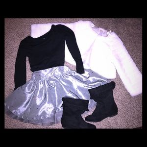 🌟Sweet girls ruffle sparkle skirt🌟