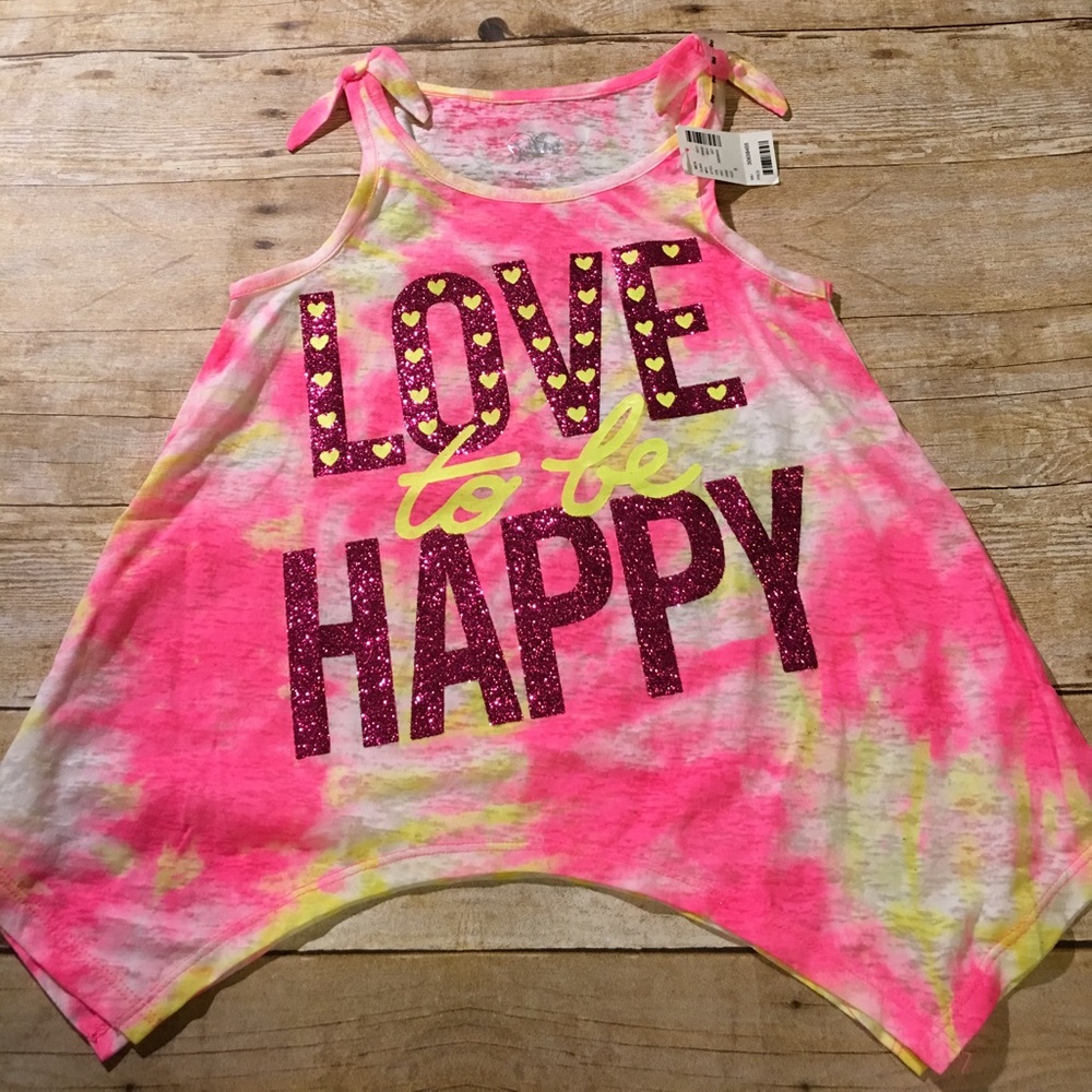 JUSTICE Girls Sparkle Tank Top