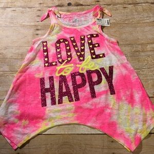 JUSTICE Girls Sparkle Tank Top