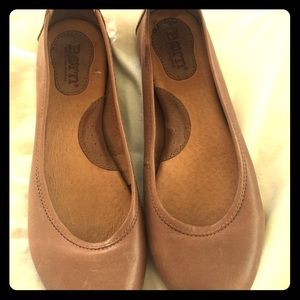 Born Brown Leather Flats