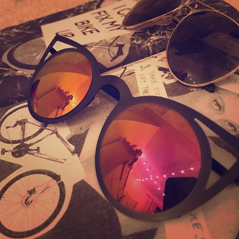 Unique thrifted vintage sunglasses