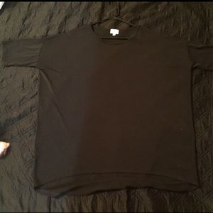 Large solid black Irma.