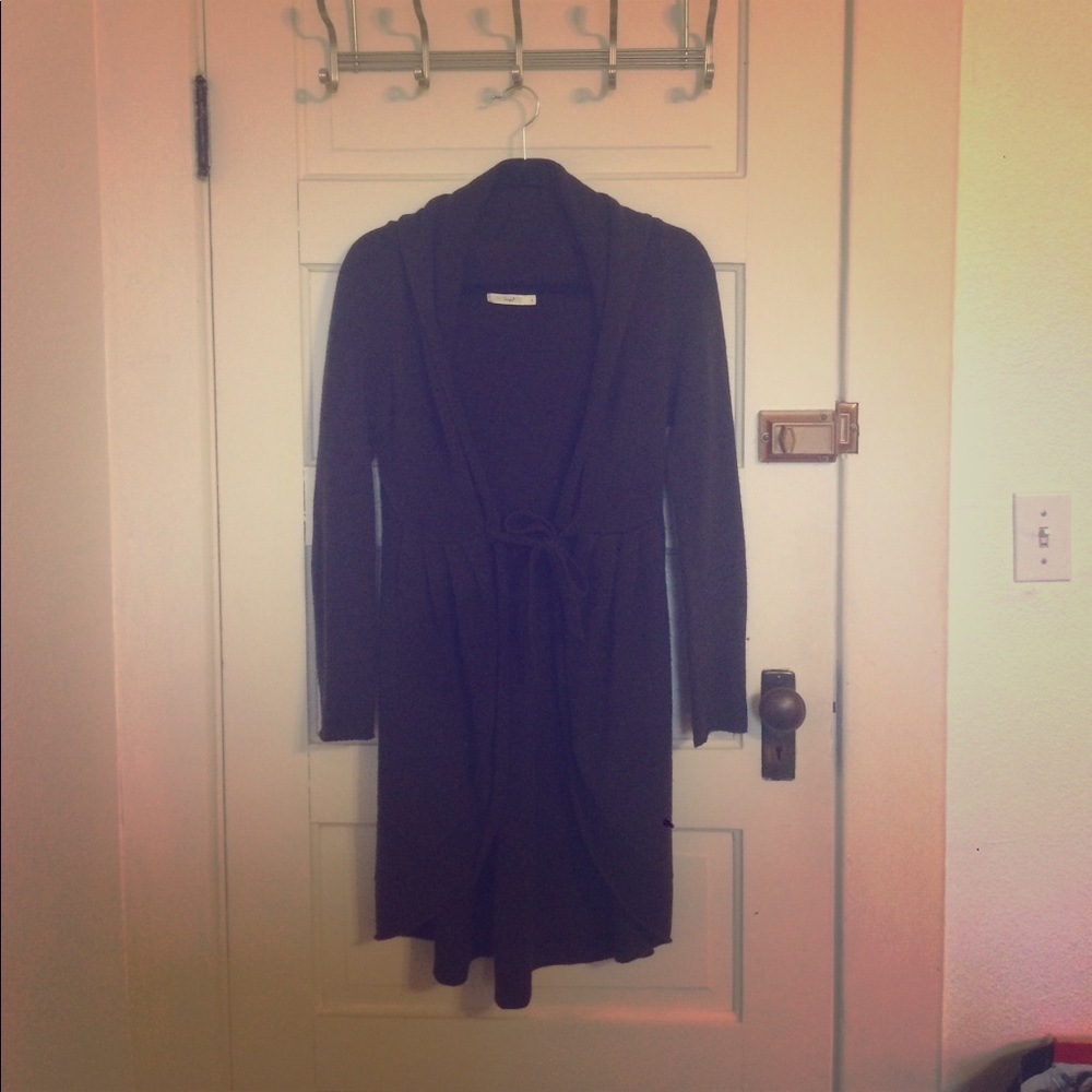 Hazel Brown High Low Sweater