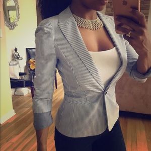 Blazer with stripes