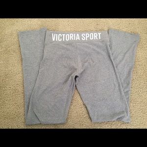 🌫 NWOT Victoria's Secret Sport Gray Yoga Pants