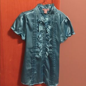 Silky short sleeve shirt