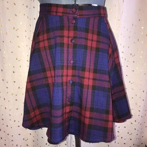 Plaid Skater Skirt