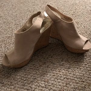 Carlos Santana Nude Maui Wedge Sandal