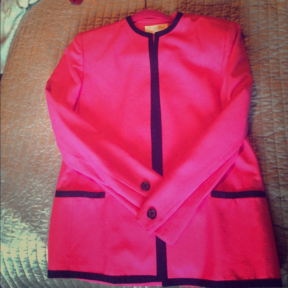 Hot pink Christian Dior Blazer vintage
