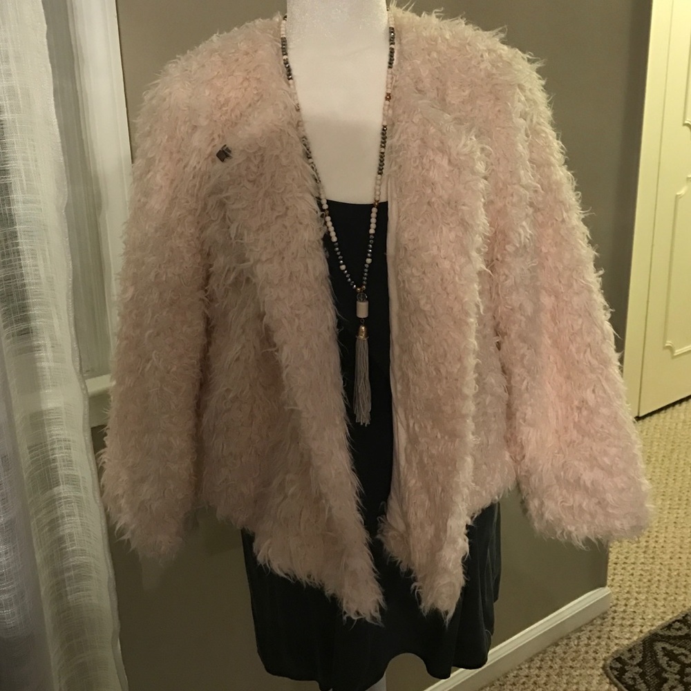 CAbi furry furry jacket with tags
