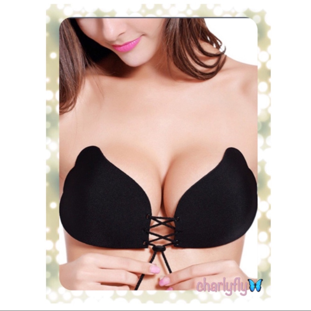 BLACK - Silicone Breast Lift Bra