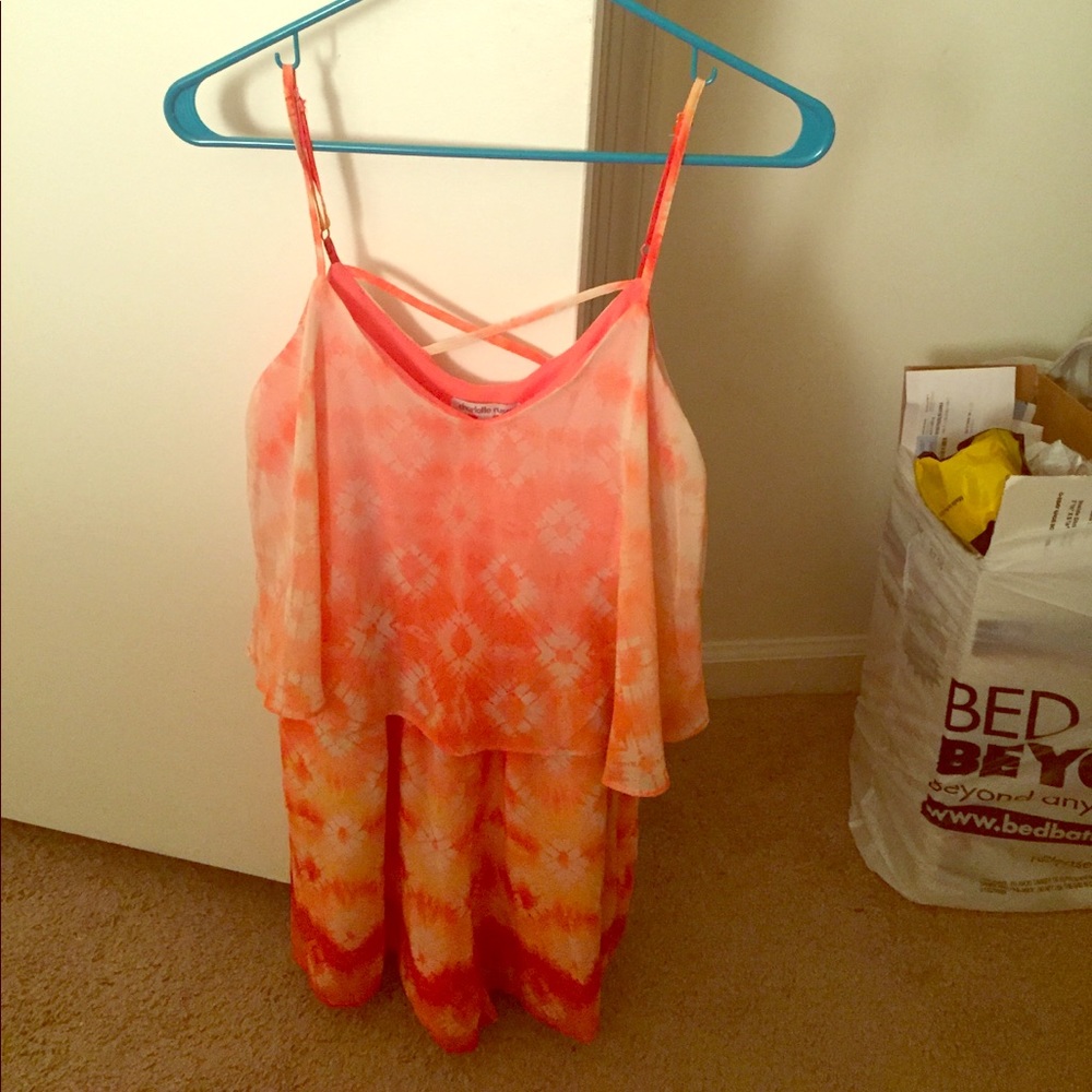 Diamond tie dye  Charlotte Russe romper