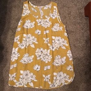 Worn once loft chiffon tank top