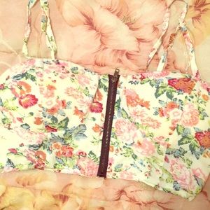 Flower crop top