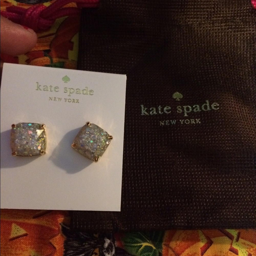 Kate spade opal glitter earrings
