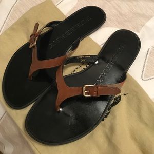 Burberry flip flops