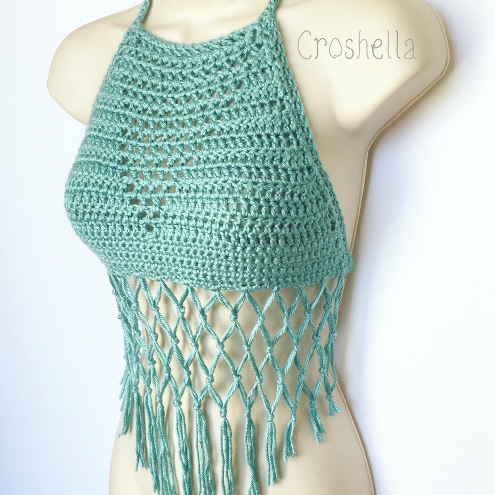 Boho Crochet Halter Top