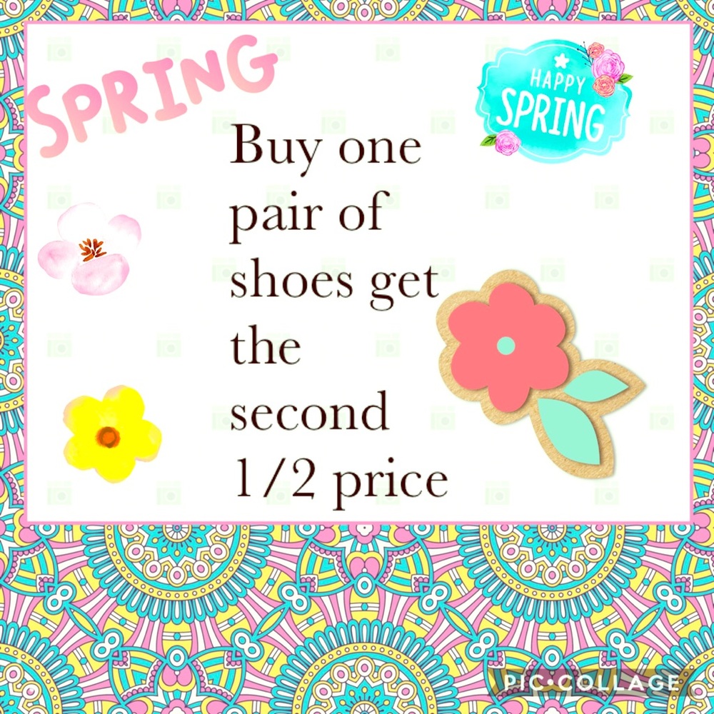 🛑LAST Day Buy 1 PAIR of shoes get 2nd half price.