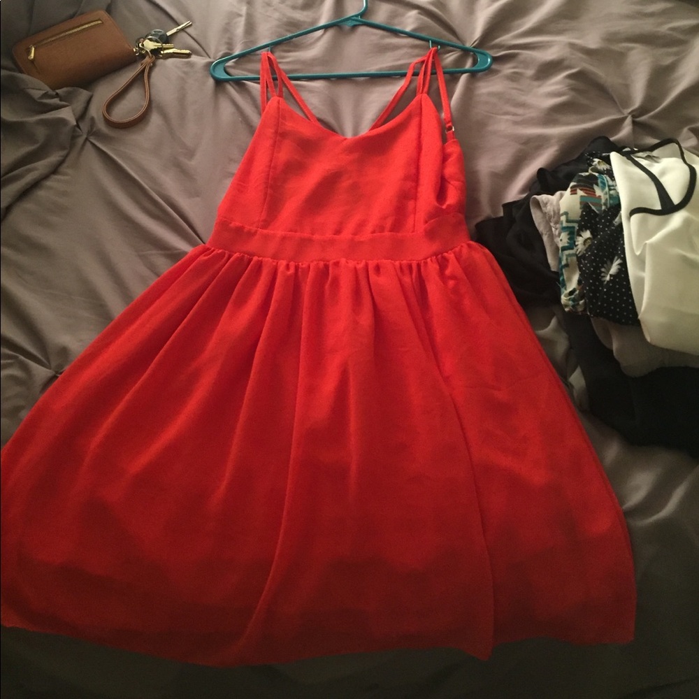 two spaghetti strap dress