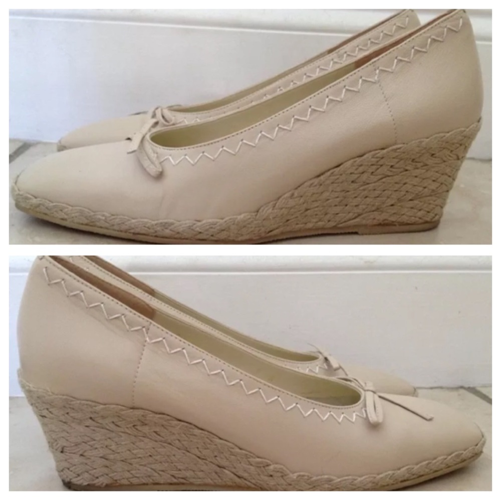 ANDRE ASSOUS  ITALY HARVART LEATHER SPADRILLES 9AA