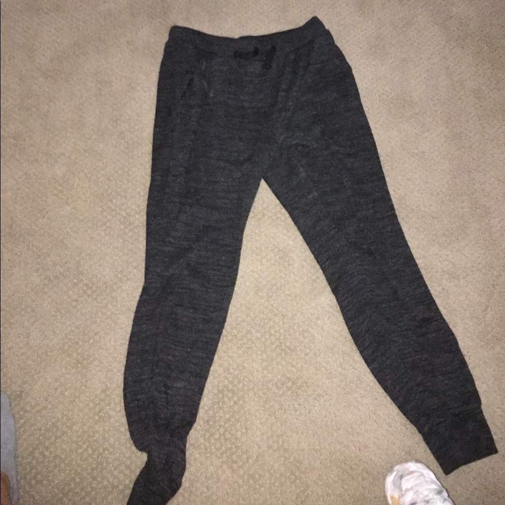 Black and grey cotton soft joggers