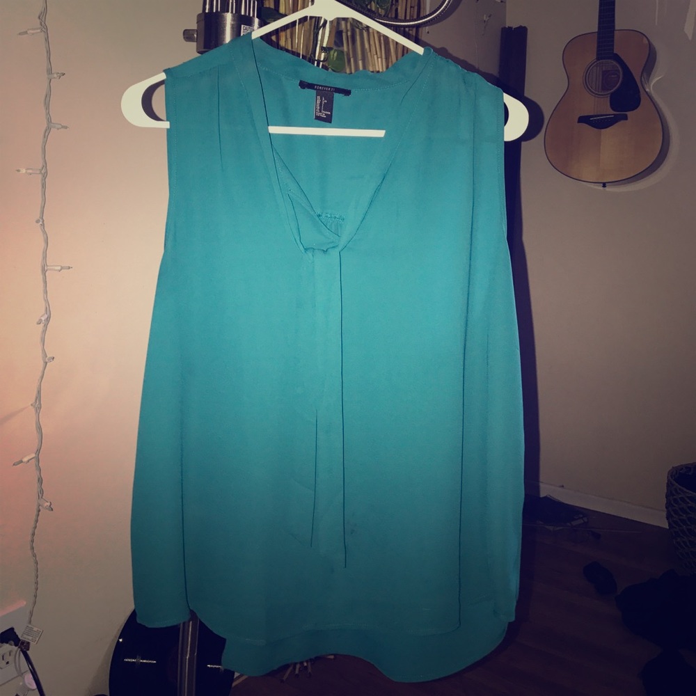 Teal business shirt