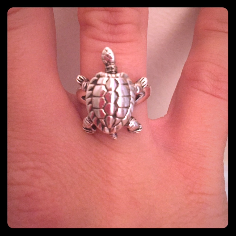 Sterling Silver Turtle Ring