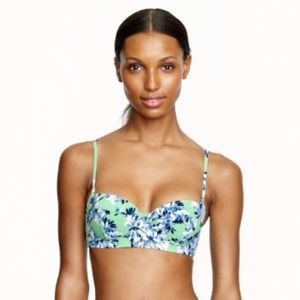 J. Crew Photo Floral Underwire Bikini Top