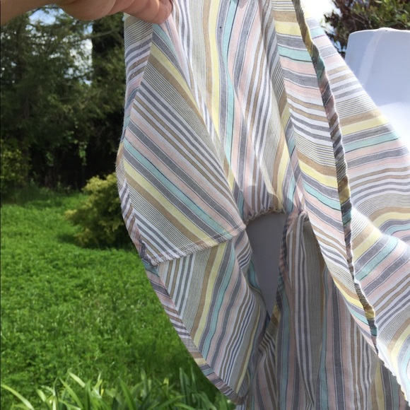 🚫SOLD🚫 Kimchi blue off the shoulder striped top - Picture 2 of 2