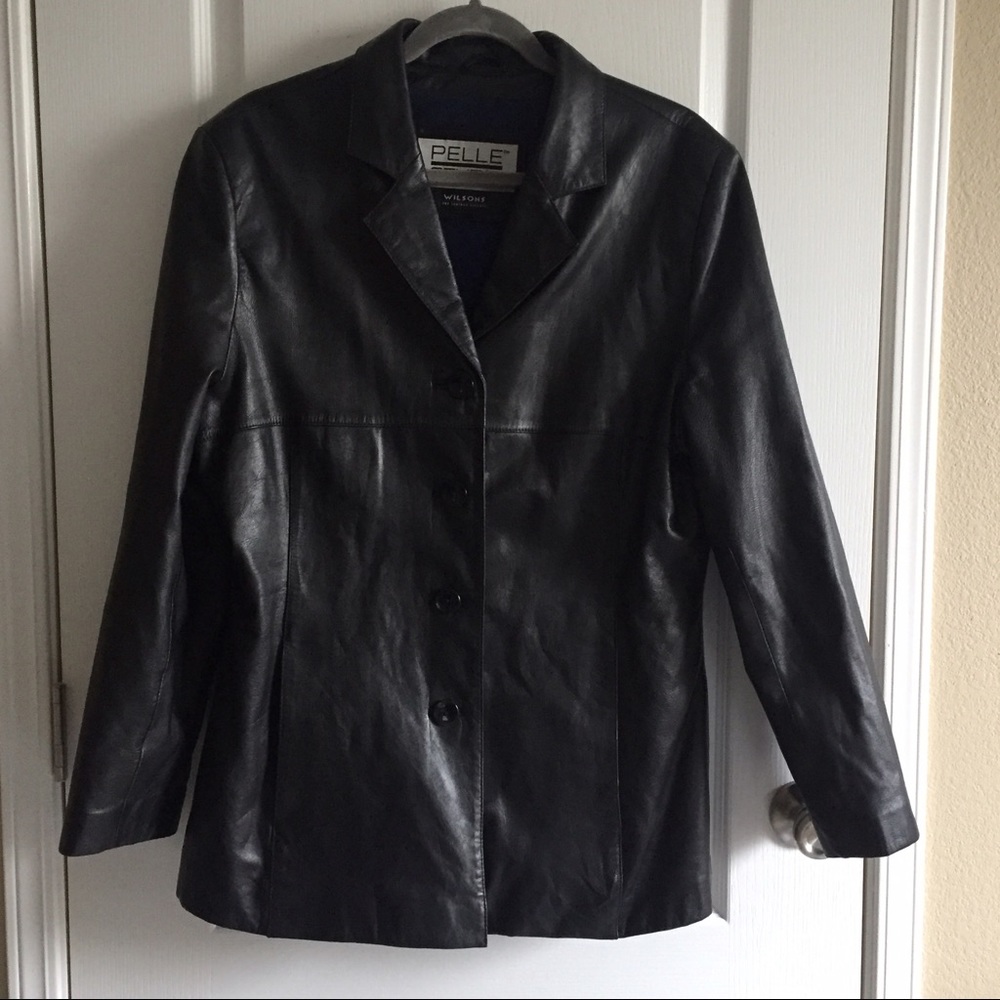 Lambskin leather jacket