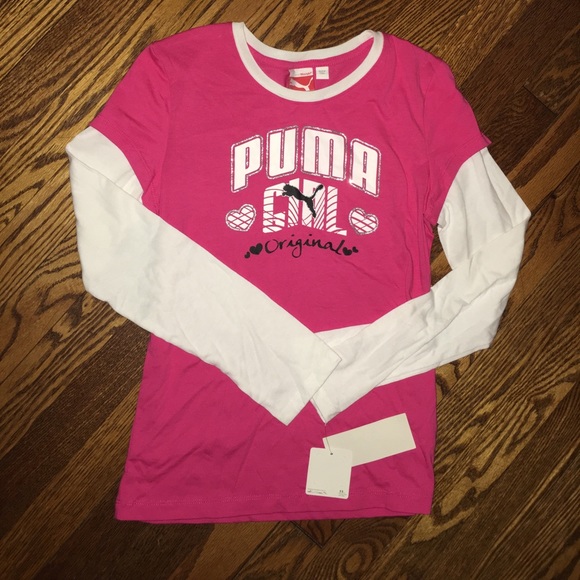 NWT Girl's PUMA Long Sleeve Shirt - Picture 1 of 4