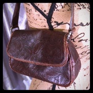 Women's Leather Purse *NINE WEST* Brown, Embossed