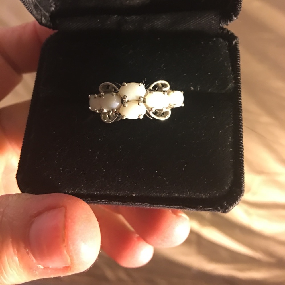 Silver and Opal Ring