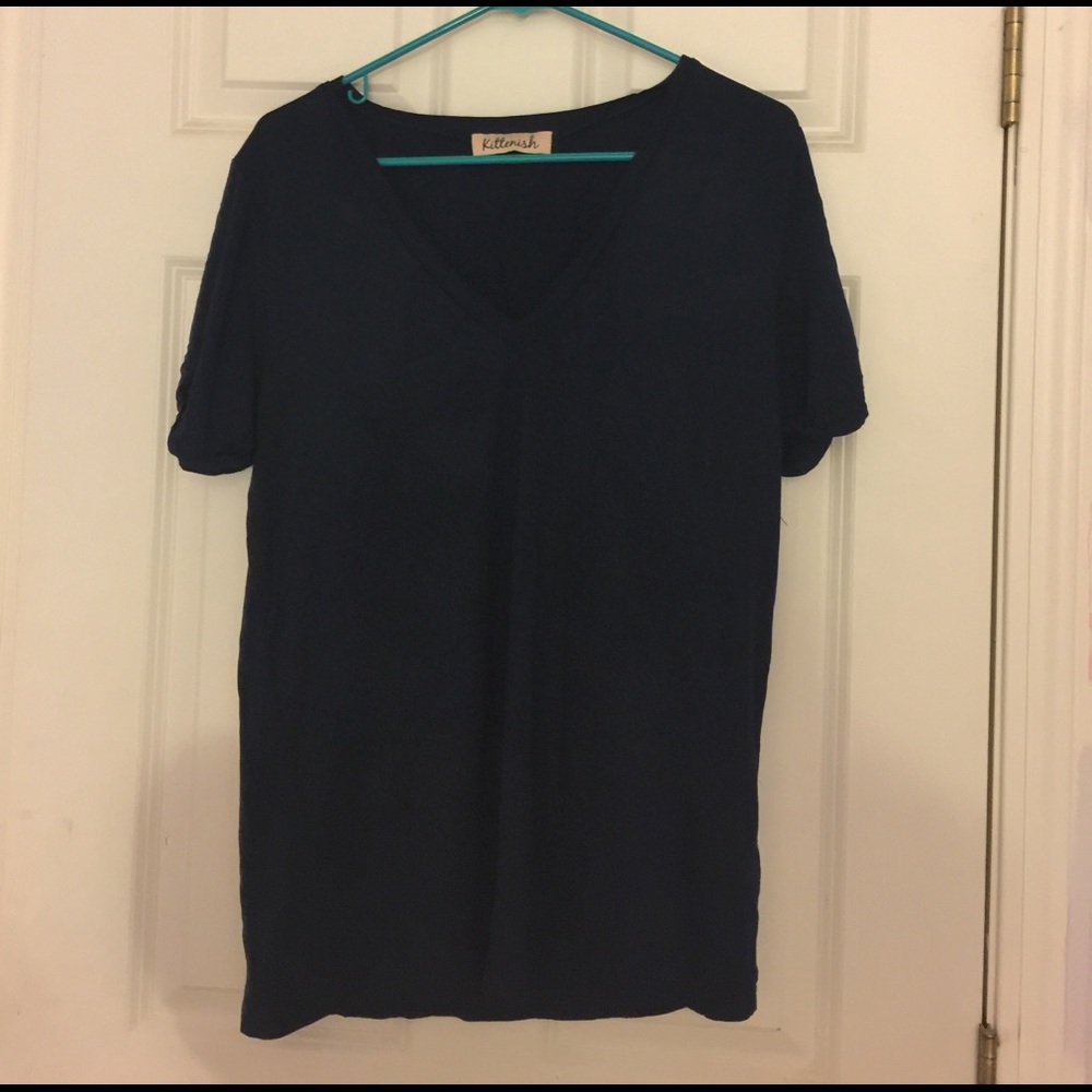 Kittenish Tee in blue! Size small