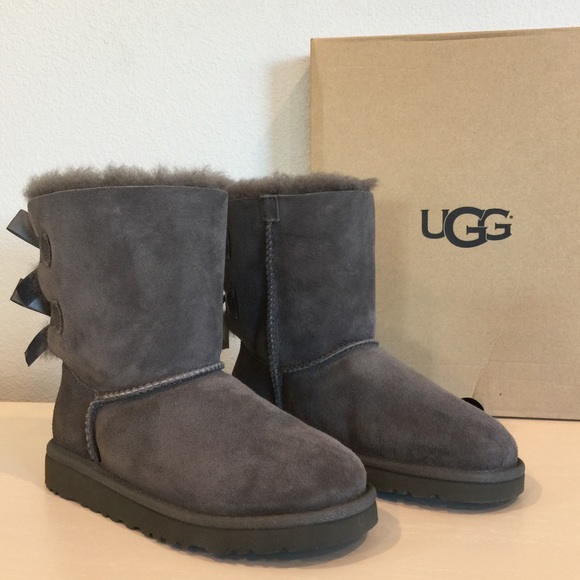 UGG Other - UGG Grey Kids Bailey Bow Boots