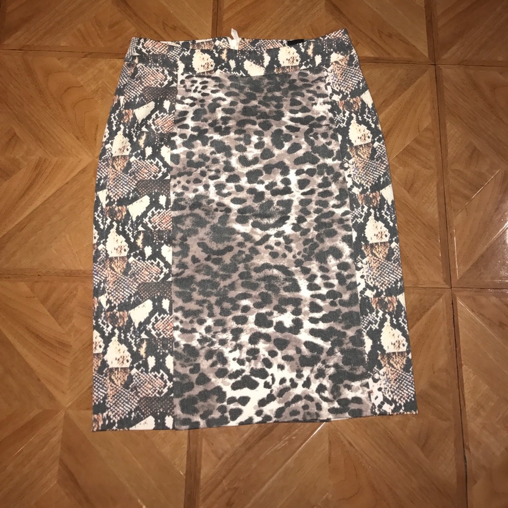 Print Pencil Skirt