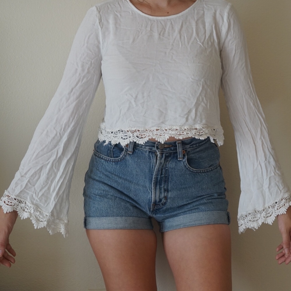Flowy Crotchet Crop Top