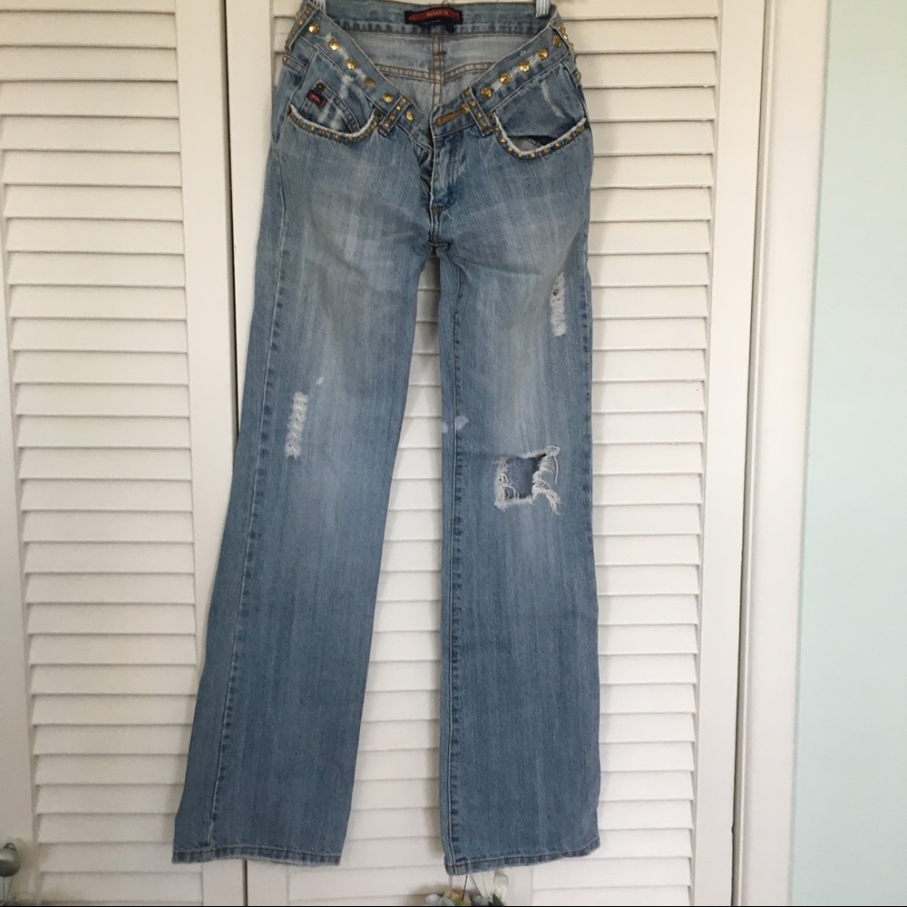 Bcbg maxazria studded jeans