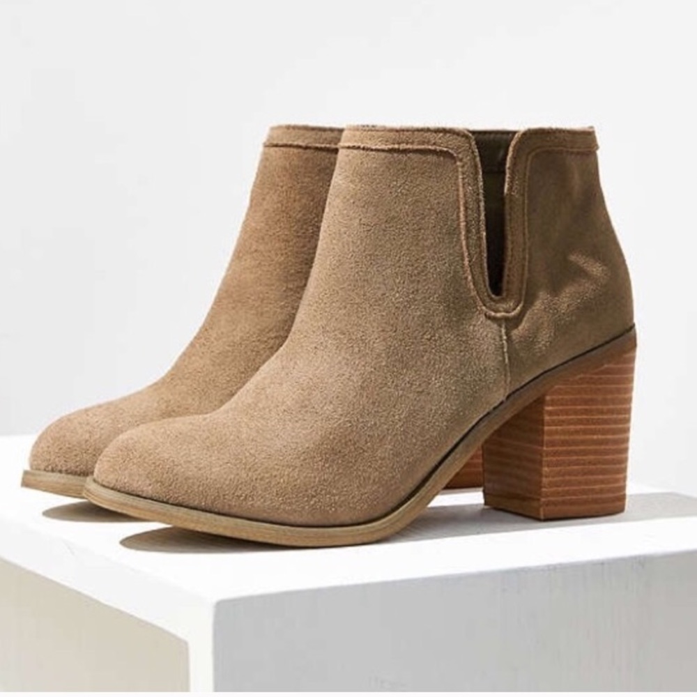 Suede booties from Urban Outfitters