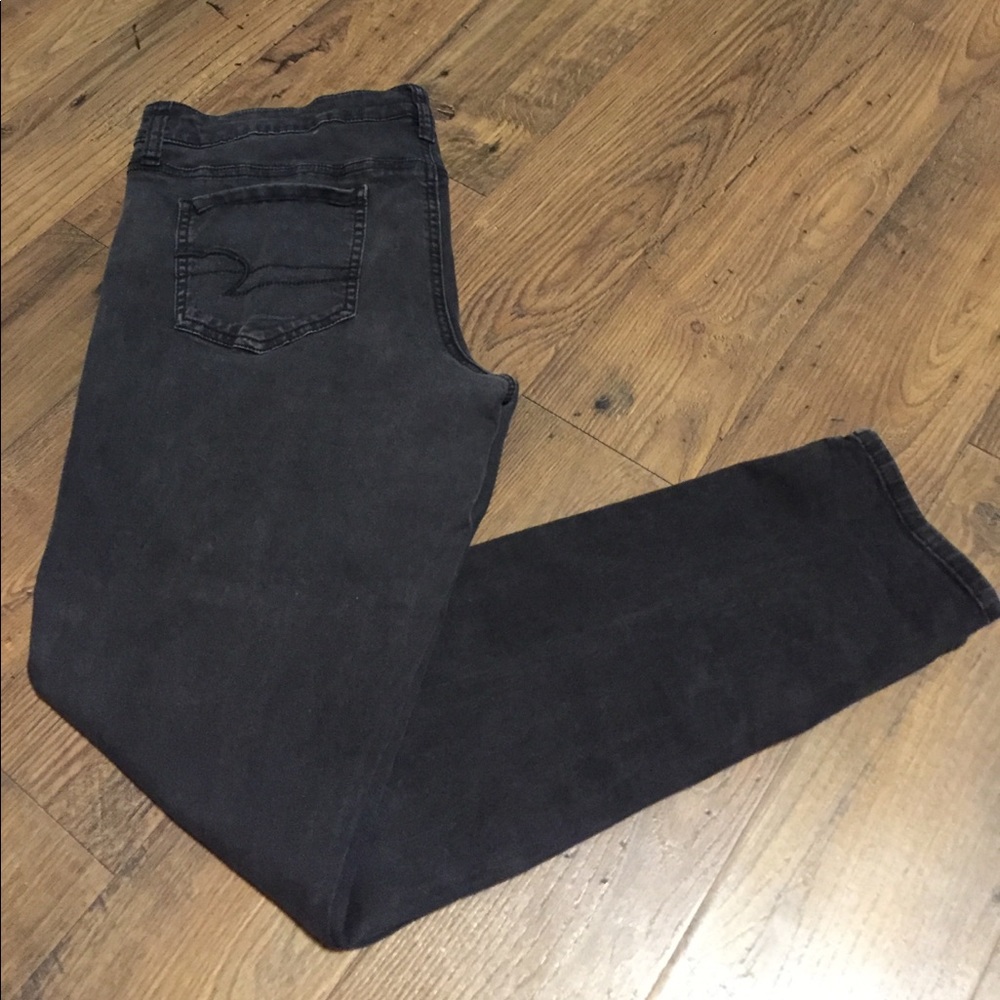 American Eagle black stretch jeggings