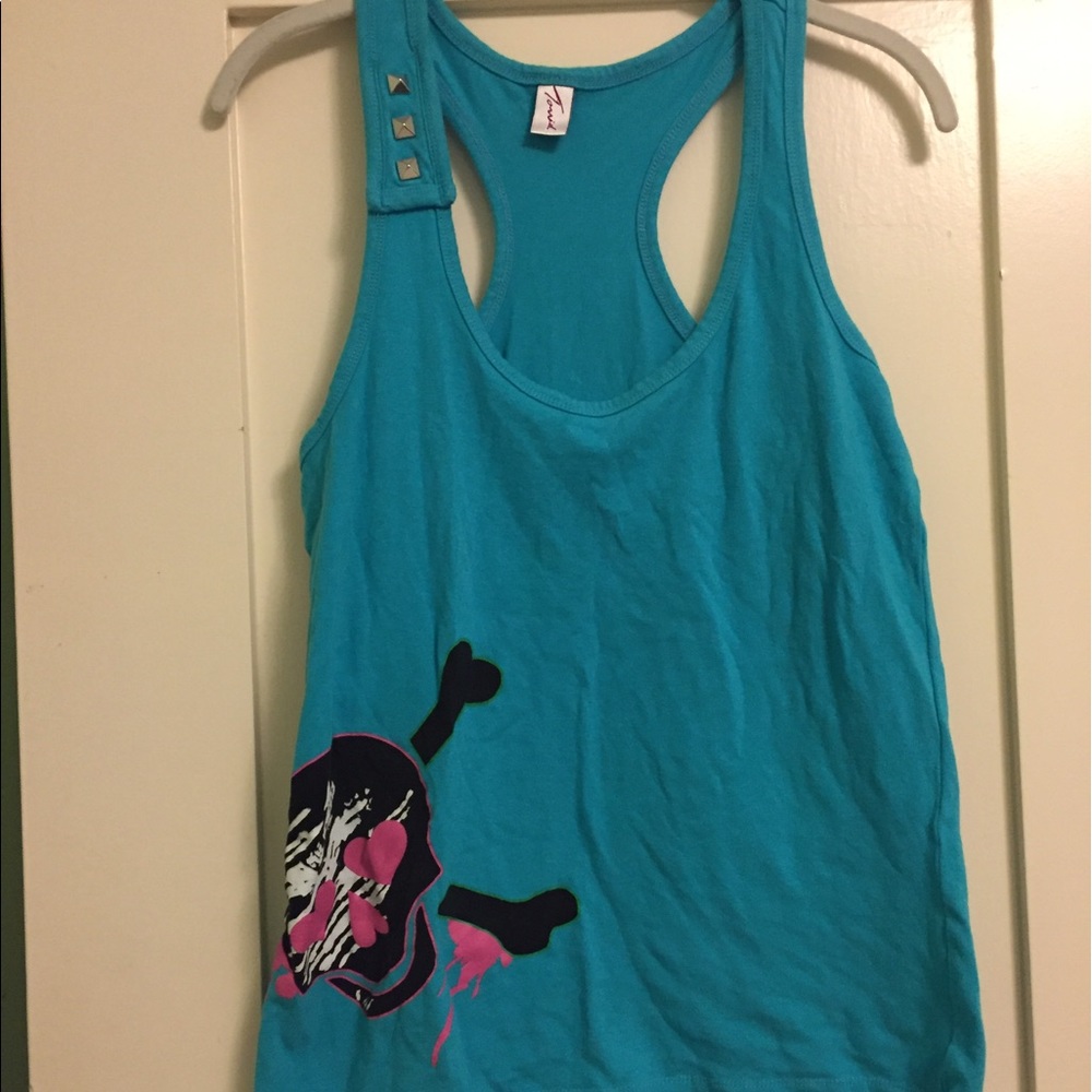 Racer Back Skull Tank