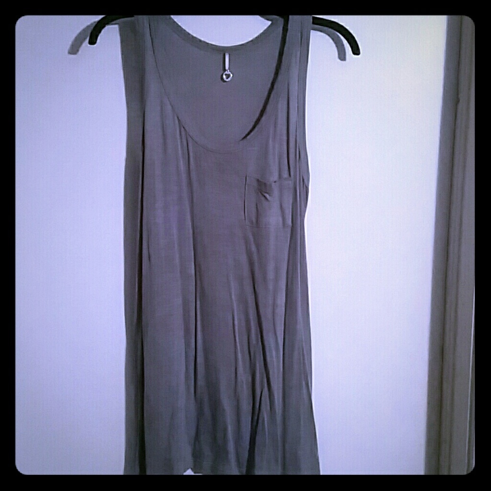 Heathered light tank top