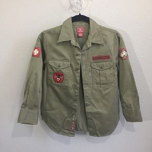 Boys cargo long sleeve shirt