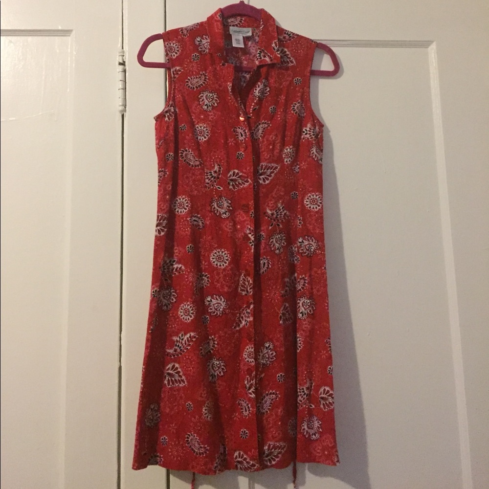 🌹VINTAGE ADORABLE BANDANA PRINT DRESS🌹