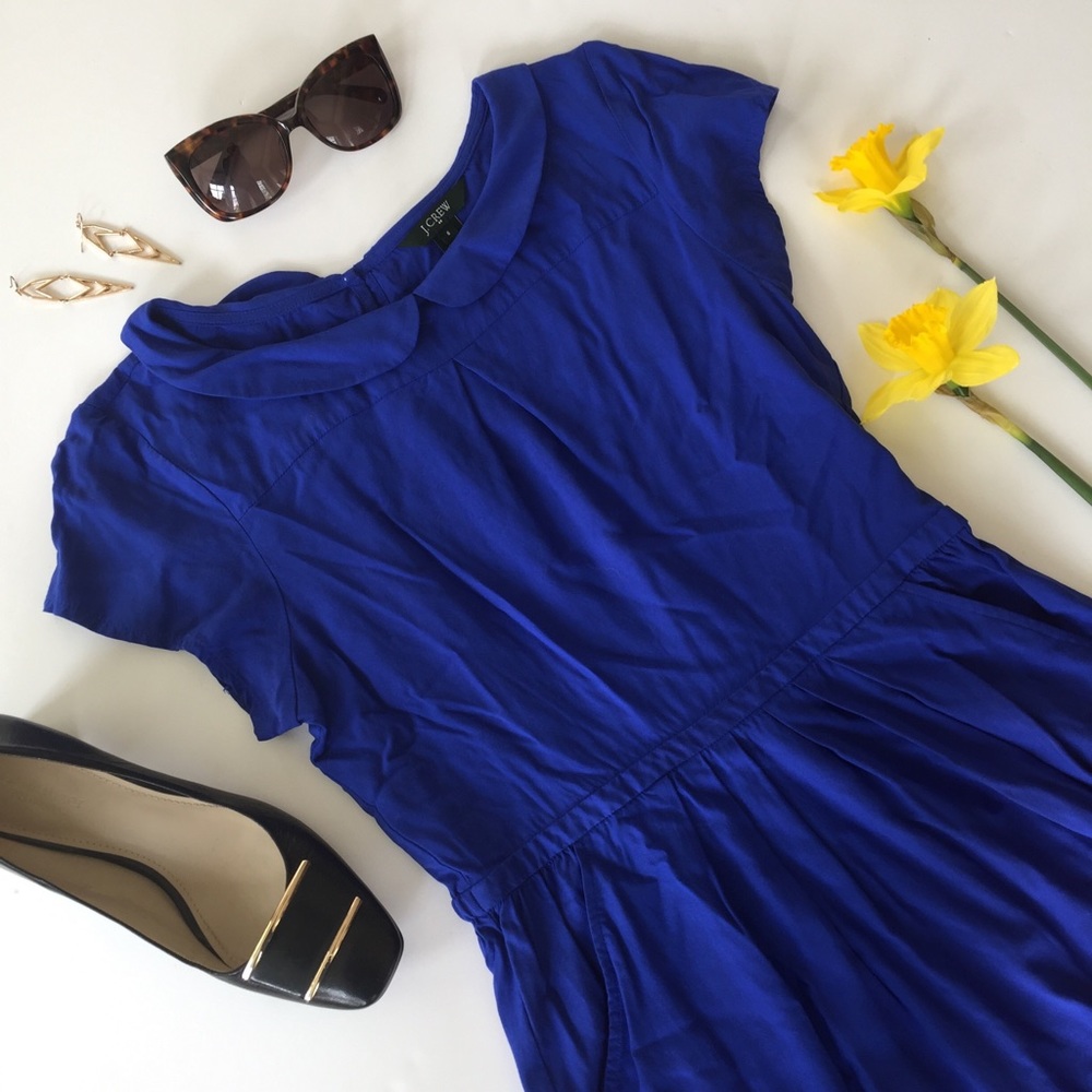 J. Crew • Blue Peter Pan collar dress