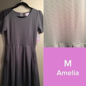 Lularoe solid gray Amelia medium