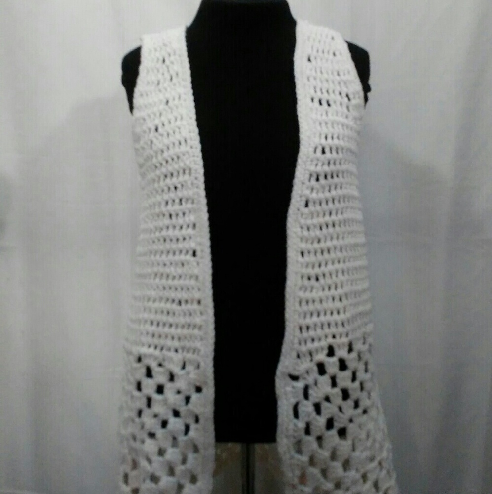Crochet Knit Vest Coachella Boho Hippie Festival