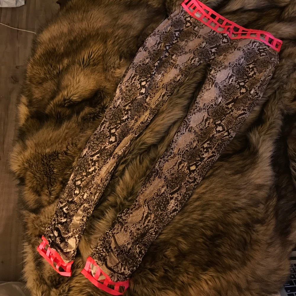 Beach bunny love Haus snake print cages leggings